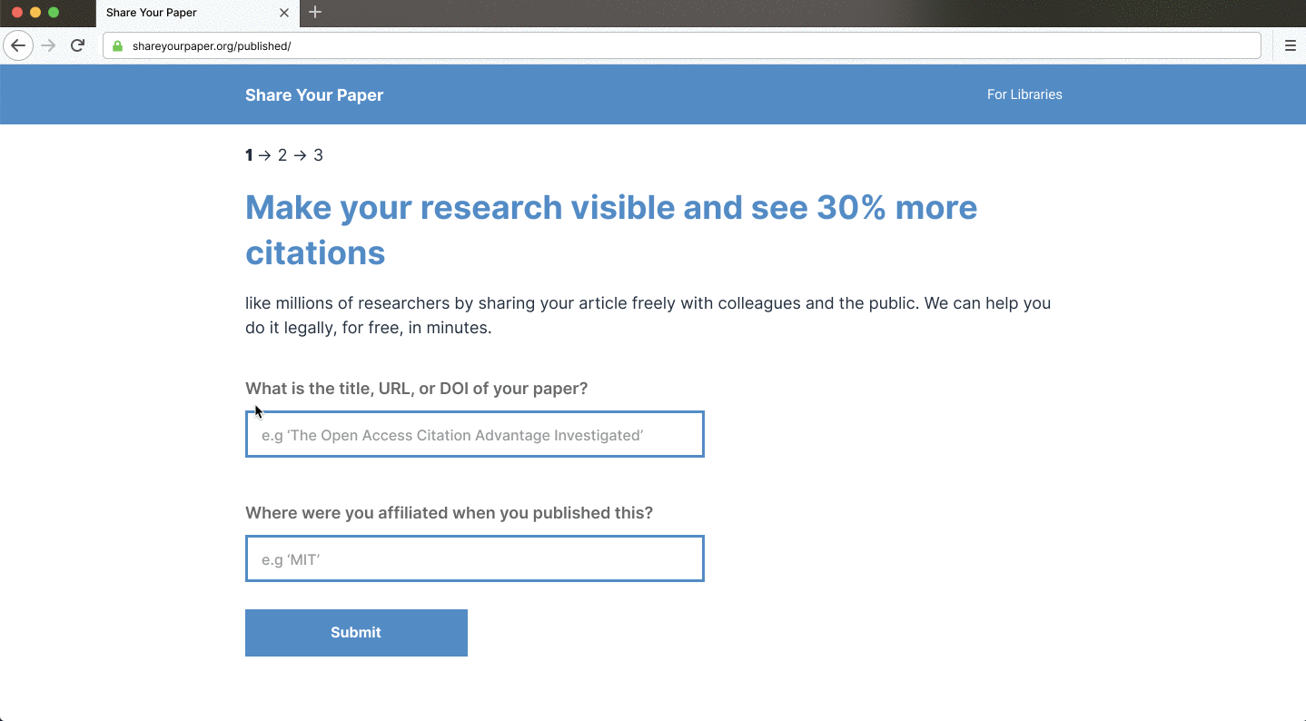 Journals article sharing